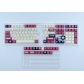 Famicon Black White 104+25 PBT Dye-subbed Keycaps Set Cherry Profile for MX Switches Mechanical Gaming Keyboard